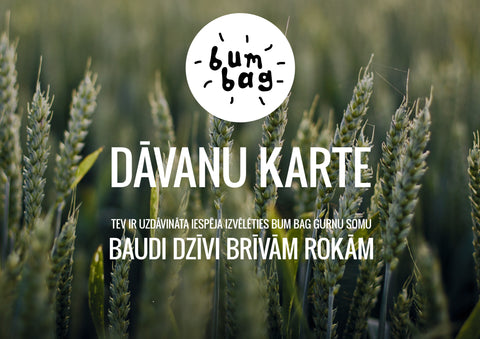 BUM BAG Dāvanu karte